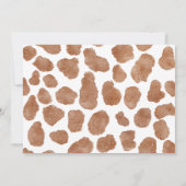 カウボーイ素朴ウェスタン写真最初のロデオ誕生日 招待状 (裏面)