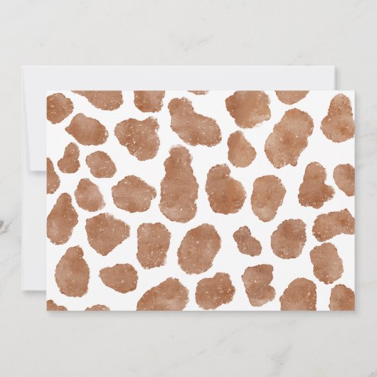 カウボーイ素朴ウェスタン写真最初のロデオ誕生日 招待状 (裏面)