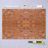 カウボーイ素朴ウエスタンカントリーツールドレザープリント 薄葉紙 (クラフト)