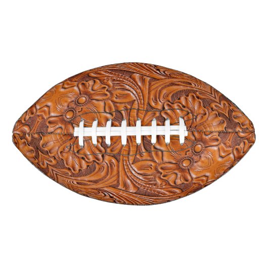 カウボーイ素朴ウエスタンカントリー工具革プリント アメリカンフットボール (正面)