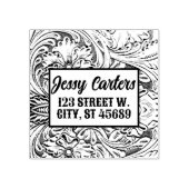 カウボーイ素朴ウエスタンカントリー工具革 ラバースタンプ (インプリント)