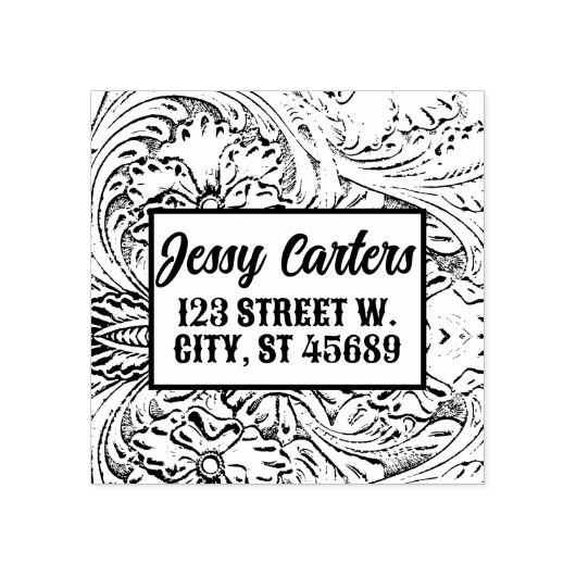 カウボーイ素朴ウエスタンカントリー工具革 ラバースタンプ (インプリント)