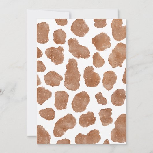 カウボーイ素朴ウエスタン牛の最初のロデオ2歳の誕生日 招待状 (裏面)