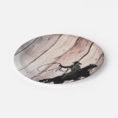 カウボーイ素朴ウッドバーンカントリーバースデーパーティー ペーパープレート (アングル)