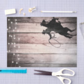 カウボーイ素朴ウッドバーンカントリーパーティーワイルドウエスト 薄葉紙 (クラフト)