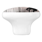 カウボーイ素朴ウッドバーンカントリーワイルドウェスト セラミックノブ (側面)