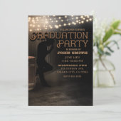 カウボーイ素朴カントリーサルーンパブ卒業パーティー 招待状 (スタンド正面)