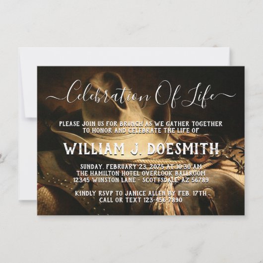 カウボーイ素朴グッズ記念事業発表 招待状 (正面)