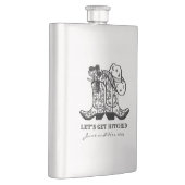 カウボーイ素朴グロムスマンギフトバチュラーパーティ フラスク (右)