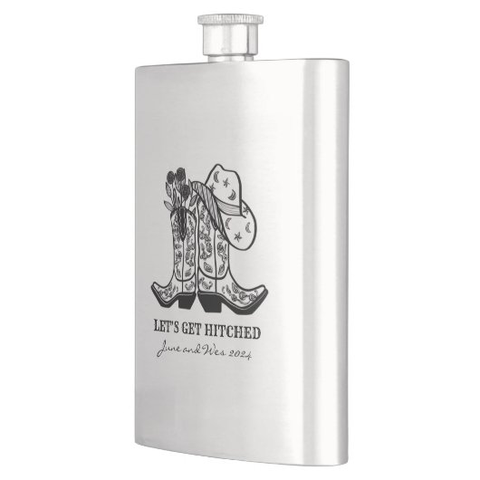 カウボーイ素朴グロムスマンギフトバチュラーパーティ フラスク (左)