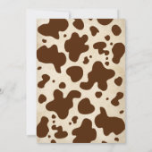 カウボーイ素朴ファーストRodeo 1st誕生日招待状 招待状 (裏面)