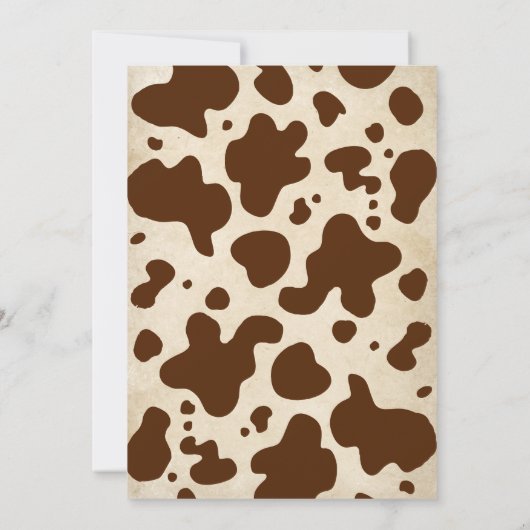 カウボーイ素朴ファーストRodeo 1st誕生日招待状 招待状 (裏面)