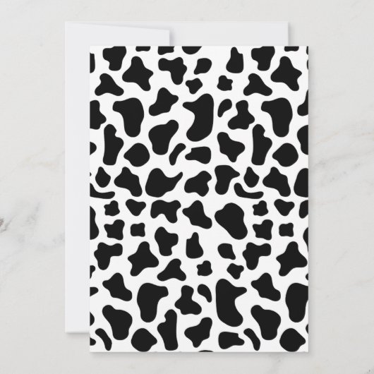 カウボーイ素朴ブルーベビーシャワー 招待状 (裏面)