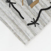 カウボーイ素朴ブロンド髪ボーイカウポーク フリースブランケット (角)