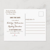 カウボーイ素朴ブーツとハットサンフラワーデニム 案内ポストカード (裏面)