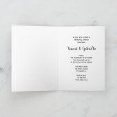 カウボーイ素朴ブーツのリハ結婚ーサルディナー 招待状 (内部)