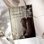 カウボーイ素朴ブーツウェスタンキンセニェラありがとう サンキューカード