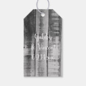 カウボーイ素朴ブーツウェスタン結婚式の引き出物ラベル ギフトタグ (裏面)