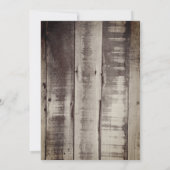 カウボーイ素朴ブーツカントリーウェスタンキンセアニェラ 招待状 (裏面)