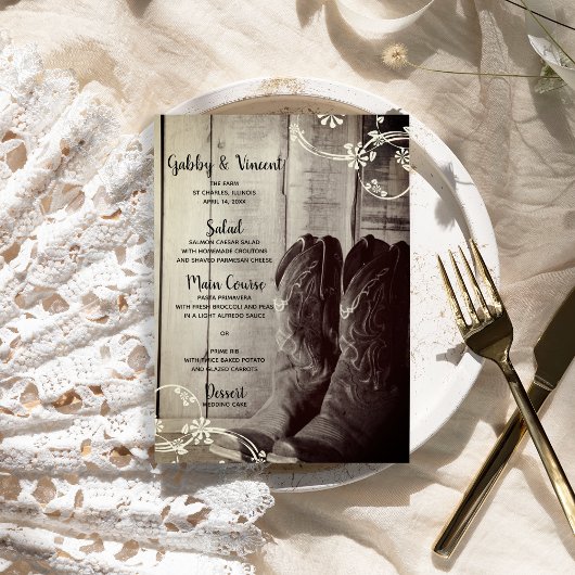 カウボーイ素朴ブーツカントリーウェスタンフローラズ結婚