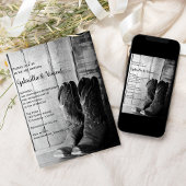 カウボーイ素朴ブーツカントリーウェスタン結婚ズ 招待状