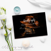 カウボーイ素朴ブーツカントリーウェディングRSVPカード 出欠カード