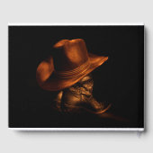 カウボーイ素朴ブーツカントリー誕生日ゲストブック ゲストブック (裏面)