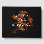 カウボーイ素朴ブーツカントリー誕生日ゲストブック ゲストブック (正面)