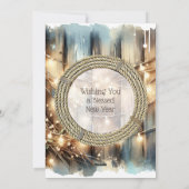 カウボーイ素朴ブーツカントリー&ウェスタンパーソナライズされた シーズンカード (裏面)