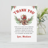 カウボーイ素朴ブーツクリスマスサンキューカード サンキューカード (スタンド正面)