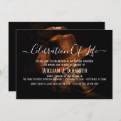 カウボーイ素朴ブーツハット追悼式 招待状 (正面/裏面)