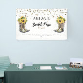 カウボーイ素朴ブーツヒマワリバチェロレッテバナー 横断幕 (トレードショー)