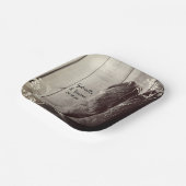 カウボーイ素朴ブーツフローラウェスタン結婚ズ ペーパープレート (傾斜あり)