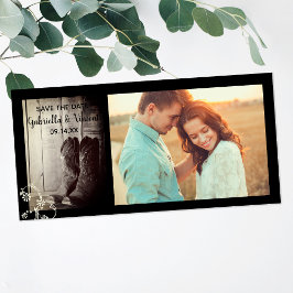 カウボーイ素朴ブーツフローラウェスタン セーブザデート