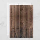 カウボーイ素朴ブーツランタン金ゴールド結婚紙吹雪 招待状 (裏面)