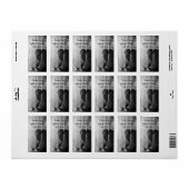 カウボーイ素朴ブーツ結婚の感謝のメッセージカード ラベル (フルシート)