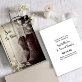 カウボーイ素朴ブーツ西ウェディング日付を保存 招待状