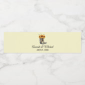 カウボーイ素朴ブーツ(ひまわり付き結婚) ペットボトルラベル (シングルラベル)