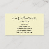 カウボーイ素朴ブーツ（ひまわり） 名刺 (裏面)