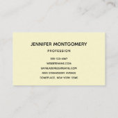 カウボーイ素朴ブーツ（ひまわり） 名刺 (裏面)