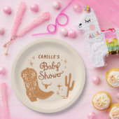 カウボーイ素朴ベイビーシャワー紙プレート ペーパープレート (パーティー)