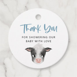 カウボーイ素朴ベイビーシャワー フェイバータグ