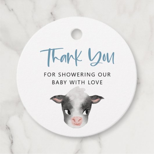 カウボーイ素朴ベイビーシャワー フェイバータグ (正面)