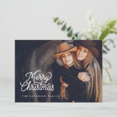 カウボーイ素朴メリークリスマスフォトホリデーカード シーズンカード (スタンド正面)
