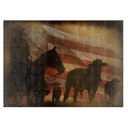 カウボーイ素朴ロデオ カッティングボード (正面)