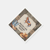 カウボーイ素朴乗馬バースデーパーティー スタンダードカクテルナプキン (角)