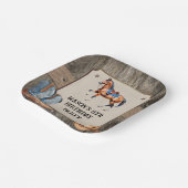 カウボーイ素朴乗馬バースデーパーティー ペーパープレート (傾斜あり)