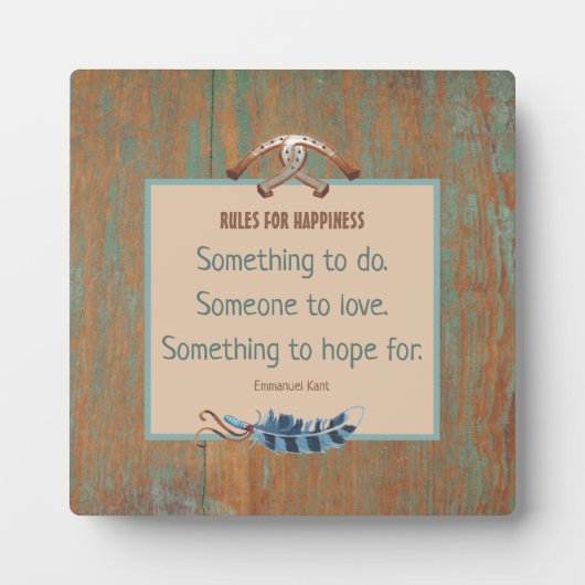 カウボーイ素朴感動的卓上 フォトプラーク (正面)