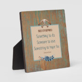 カウボーイ素朴感動的卓上 フォトプラーク (正面)