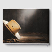 カウボーイ素朴葬儀記念ゲストブック ゲストブック (裏面)